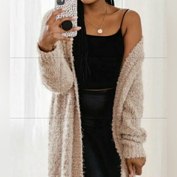 Pink Lily Sweaters - PINK LILY TEXTURED DUSTER CARDIGAN